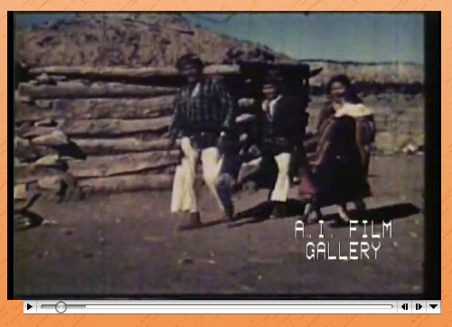 Still from Navajo Sandpainter, silent footage of tribal ritual (1941); courtesy AIFG