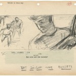 Storyboard from Rebel Without a Cause (1955). Image courtesy of the Harry Ransom Center.