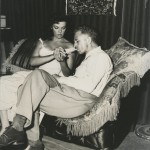 Nicholas Ray and Jane Russell on the set of Hot Blood (1956). Image courtesy of the Harry Ransom Center.