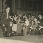 Nicholas Ray working with the Works Progress Administration Federal Theater Project, ca. 1935. Image courtesy of the Harry Ransom Center.