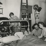 Nicholas Ray directing Sumner Williams and Ida Lupino in On Dangerous Ground (1952). Image courtesy of the Harry Ransom Center.