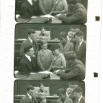 Frame grabs of courtrooms scene from "Boy Mayor"(1914), by Henry McRae, which the Oregon Historical Society will conserve. These image are from a cellulose negative. Courtesy: Oregon Historical Society.