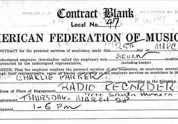 charlie parker contract copy