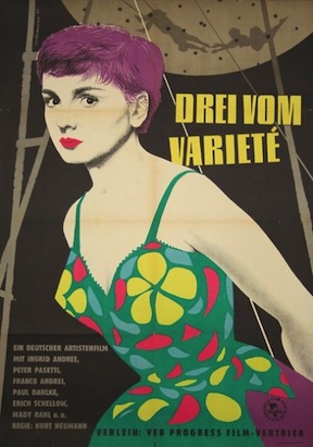 1954 film “Drei Vom Varieté” (Three from the Cabaret) by Karl Neumann
