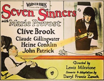 seven sinners poster