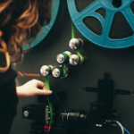 lacing the priceless film onto the scanner