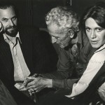 Rip Torn, Nicholas Ray, and Marilyn Chambers discussing Ray’s film project, City Blues, ca. 1976. Image courtesy of the Harry Ransom Center.